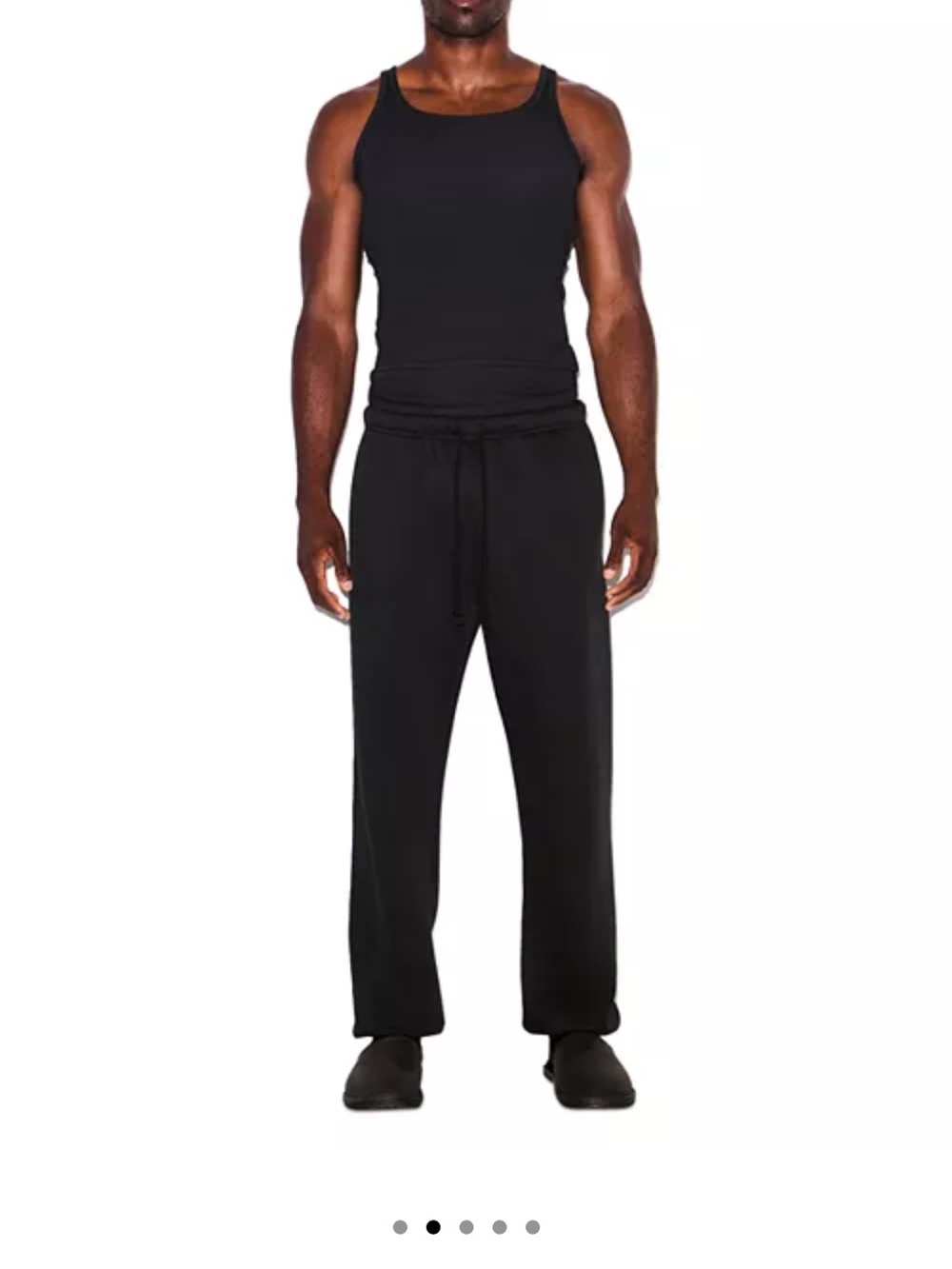 SKIMS Men's Black Drawstring Joggers
